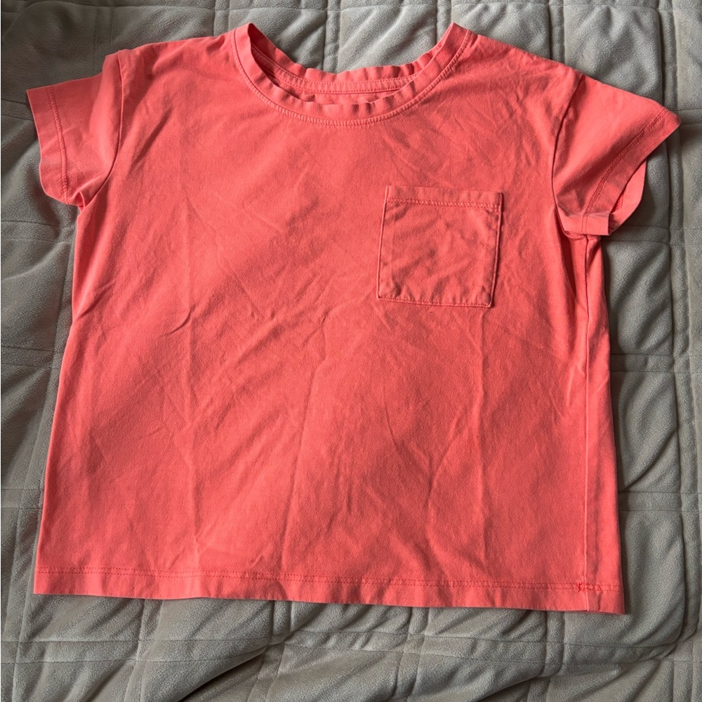 Cat & Jack Vibrant Coral Short Sleeve Tee